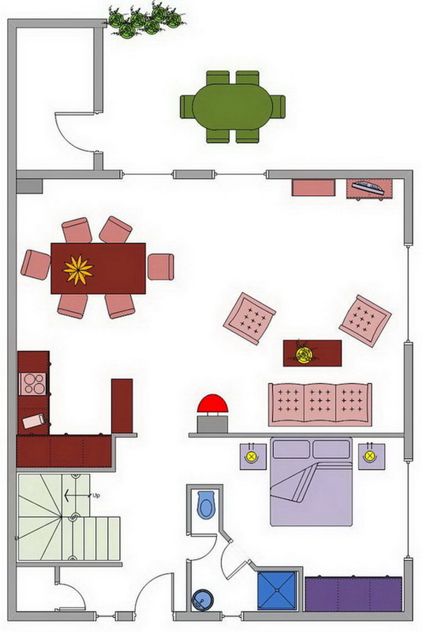 Ländliches Idyll - Doppelhaushälfte unter Reet im Ortsteil Dorf